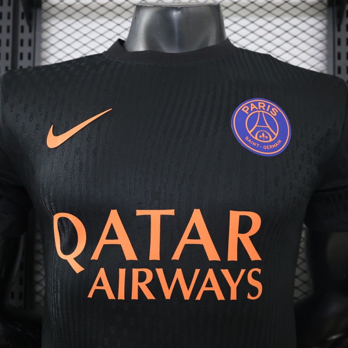 Player Version 2026-2027 PSG Black Soccer Training Jersey Paris Football Maillot