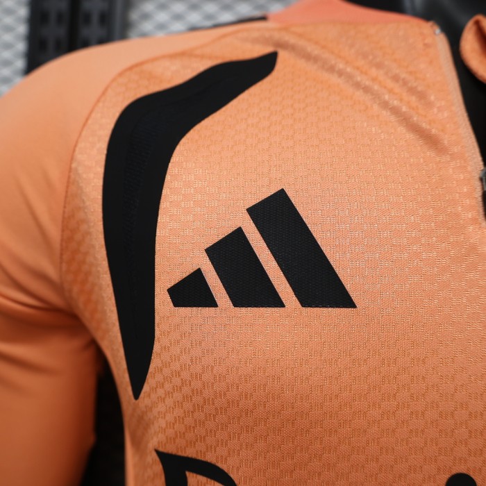 Long Sleeve Player Version 2026-2027 Arsenal Orange/Black Footbal Shirt Soccer Jersey