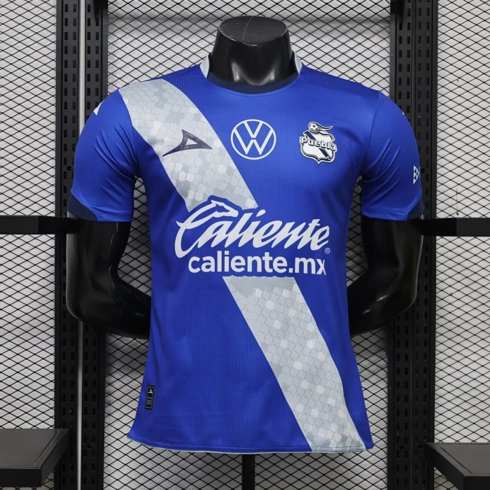 Player Version 2026-2027 Puebla Away Blue Soccer Jersey Football Shirt
