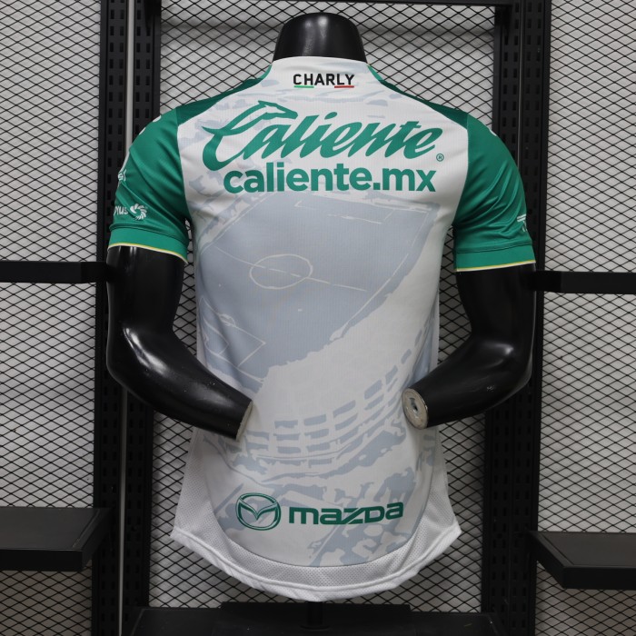 Player Version 2026-2027 Club Leon Away White Soccer Jersey Football Shirt