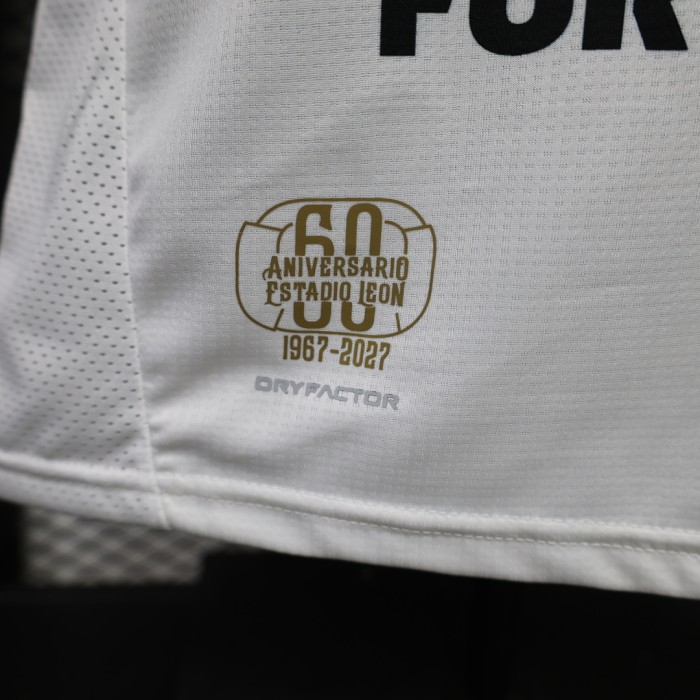 Player Version 2026-2027 Club Leon Away White Soccer Jersey Football Shirt