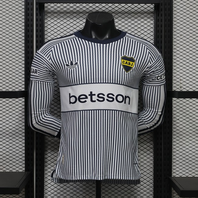 Long Sleeve Player Version 2026-2027 Boca Juniors Third Away Soccer Jersey Football Shirt