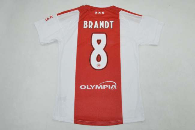 with Team Rock Stars It+Olympia+Eredivisie Patch Fans Version 2026-2027 Ajax BRANDT 8 Home Soccer Jersey Football Shirt