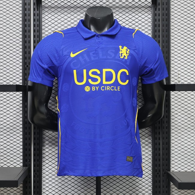 with Sponor Logo Player Version 2026-2027 Chelsea Home Soccer Jersey Football Shirt