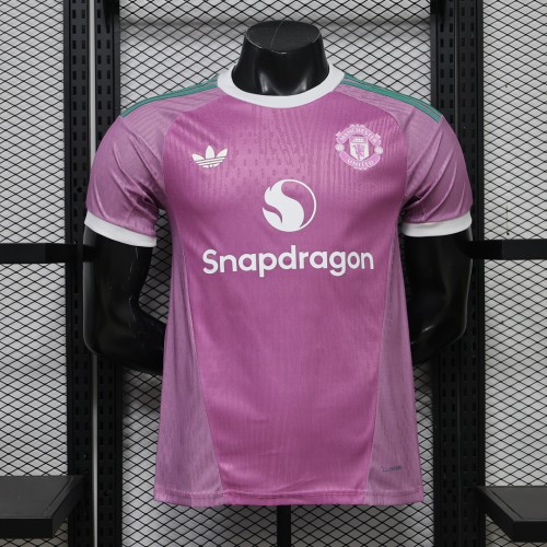 Player Version 2026-2027 Manchester United Purple Goalkeeper Soccer Jersey Football Shirt