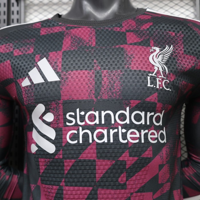 Long Sleeve Player Version 2026-2027 Liverpool Third Away Soccer Jersey Football Shirt