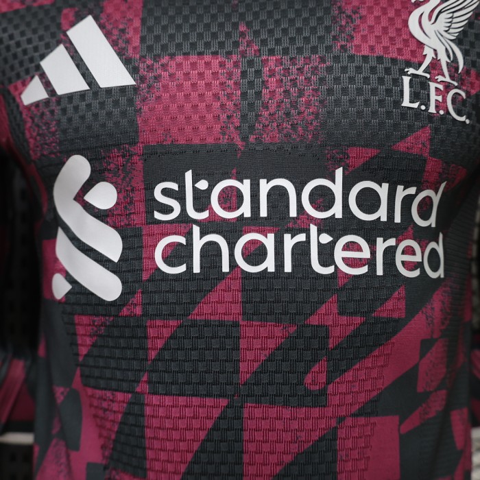 Long Sleeve Player Version 2026-2027 Liverpool Third Away Soccer Jersey Football Shirt
