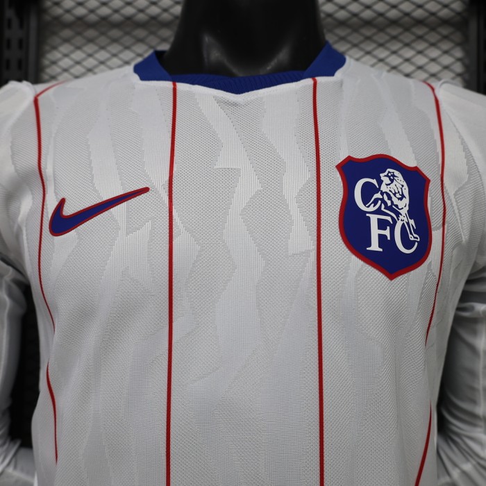 Long Sleeve Player Version 2026-2027 Chelsea Third Away White Soccer Jersey Football Shirt
