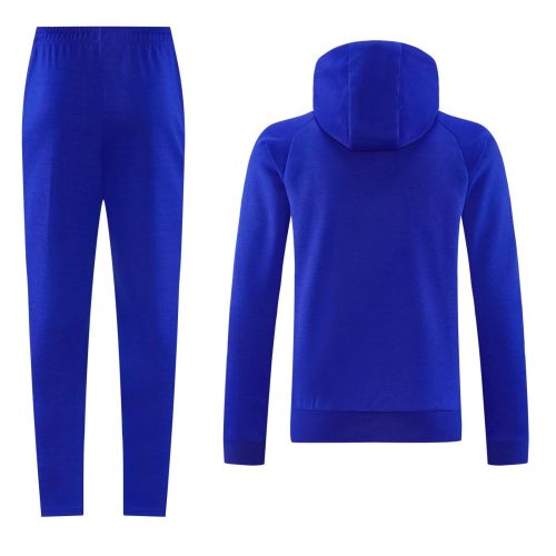 with Caps 2026-2027 Real Madrid Manchester United Blue/Red Soccer Training Hoodie Football Hoody