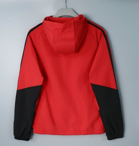 2026-2027 Manchester United Red/Black Soccer Windbreaker Jacket Football Jacket