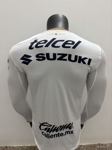 Long Sleeve Player Version 2026-2027 Pumas Away White Soccer Jersey Football Shirt