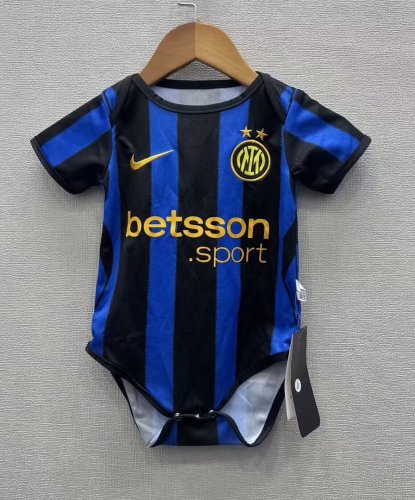 Baby Cloth 2026-2027 Inter Milan Home Soccer Jersey Baby Onesies