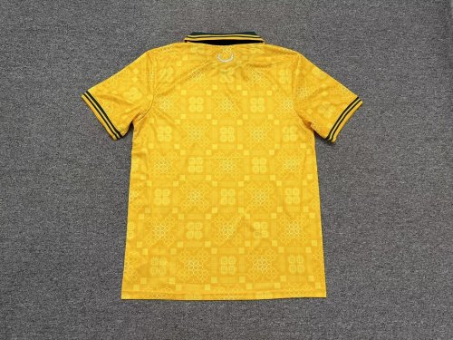 Fan Version 2027 Wales Away Yellow Soccer Jersey Football Shirt