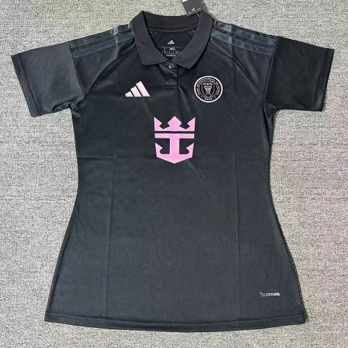 Women 2026-2027 Inter Miami Away Black Soccer Jersey Girl Football Shirt