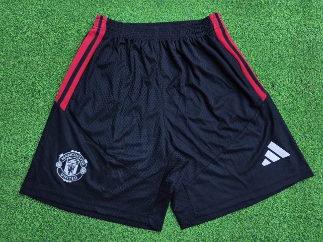 Player Version 2026-2027 Manchester United Black Soccer Training Shorts Football Shorts