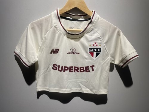 with Sponor Logo Women 2026-2027 Sao Paulo Third Away Crop Soccer Shirt Girl Football Jersey
