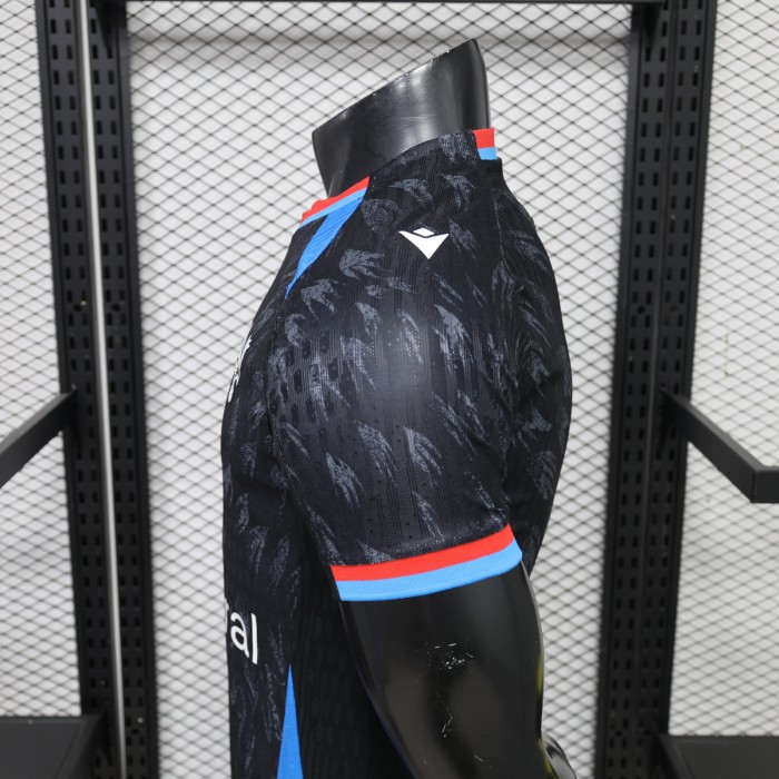 Palace Football Shirt Player Version 2026-2027 Crystal Palace Away Black Soccer Jersey