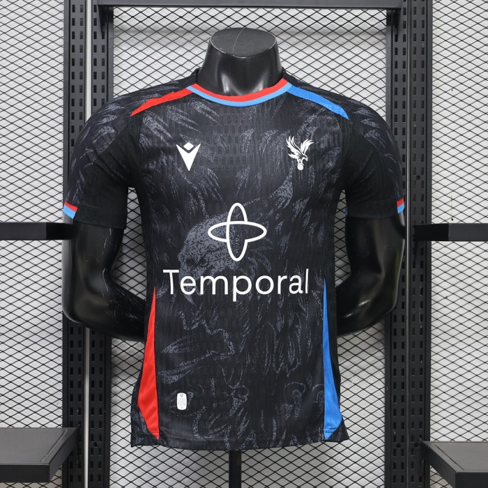 Palace Football Shirt Player Version 2026-2027 Crystal Palace Away Black Soccer Jersey