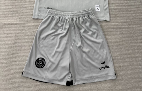 Fan Version 2026-2027 Bristol City Away Grey Soccer Shorts Football Shorts