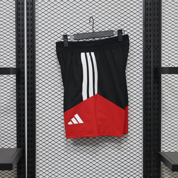 Player Version 2026 Germany Black/Red Soccer Training Shorts Brasil Football Shorts