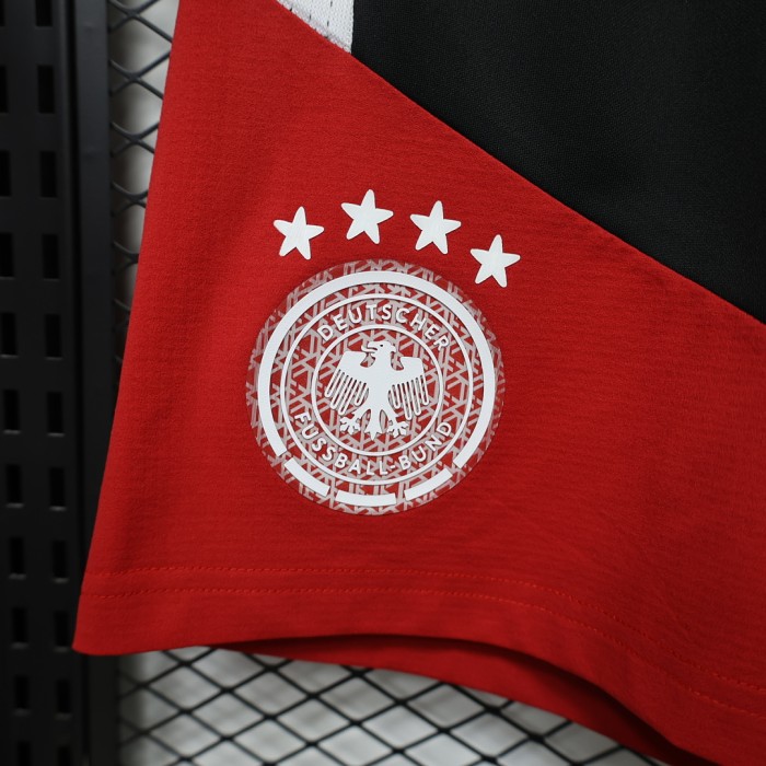 Player Version 2026 Germany Black/Red Soccer Training Shorts Brasil Football Shorts