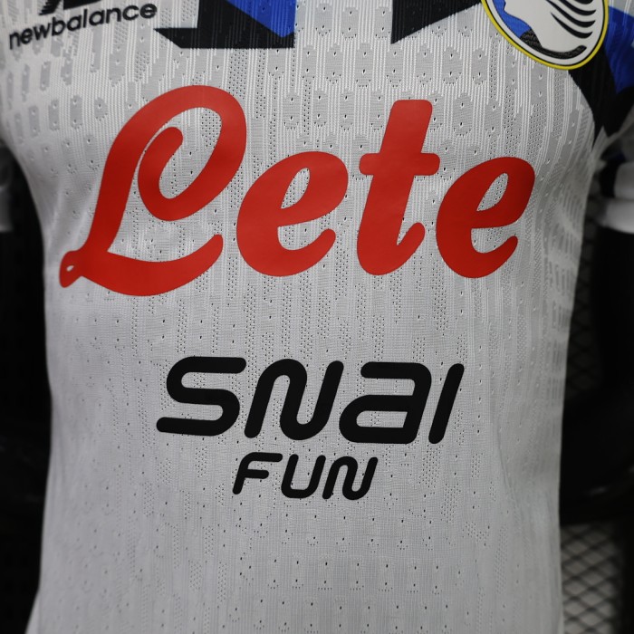 Player Version 2026-2027 Atalanta Bergamasca Calcio Away White Soccer Jersey Football Shirt