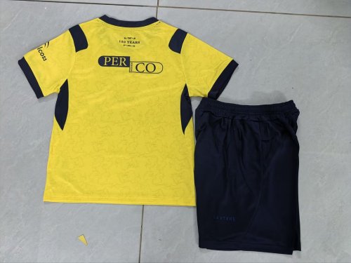 Youth Uniform Kids Kit 2026-2027 Middlesbrough Third Away Yellow Soccer Jersey Shorts Child Football Set