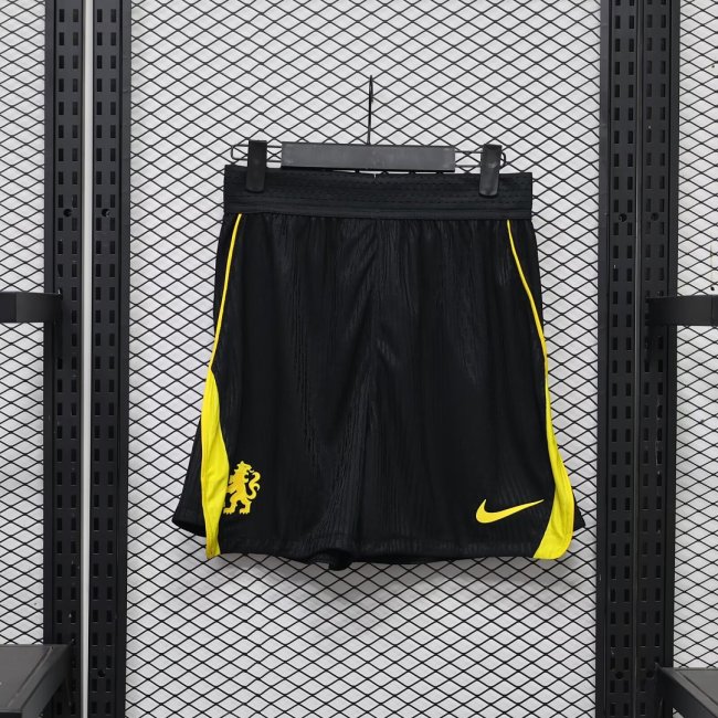 Player Version 2025-2026 Chelsea Away Black Soccer Shorts Football Shorts