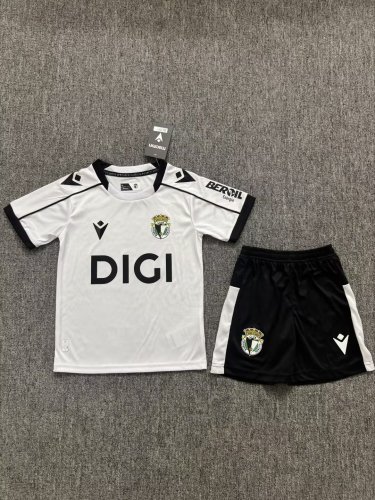Youth Uniform Kids Kit 2026-2027 Burgos Home Soccer Jersey Shorts Child Football Set
