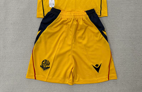 Fan Version 2026-2027 Bolton Wanderers Third Away Yellow Soccer Shorts Football Shorts