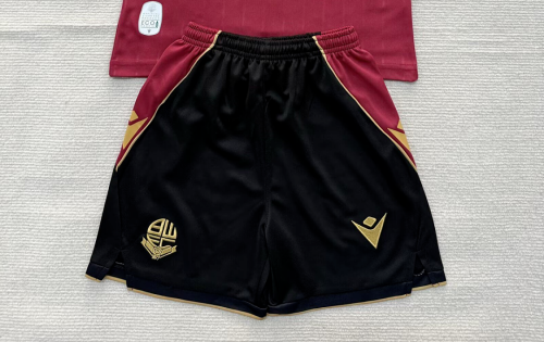 Fan Version 2026-2027 Bolton Wanderers Away Black Soccer Shorts Football Shorts