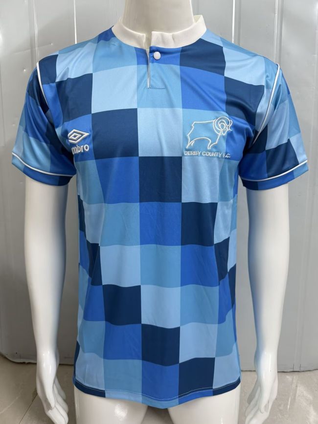 Retro Jersey 1987-1990 Derby County Home Soccer Jersey Vintage Football Shirt