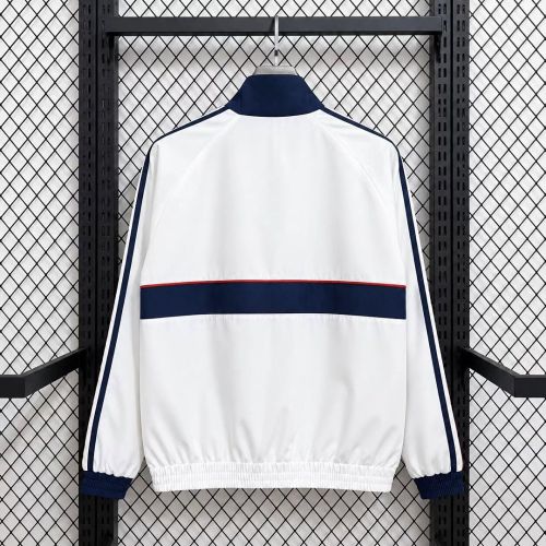 2026-2027 Bayern Munich White/Dark Blue/Red Soccer Windbreaker Jacket Football Jacket