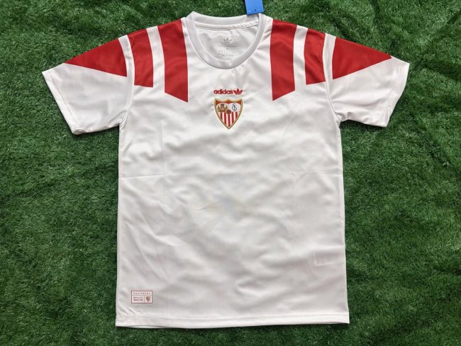 Fans Version 2026-2027 Sevilla White EQT Soccer Jersey Football Shirt