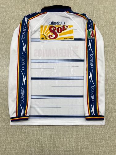 with FMF Patch Retro Jersey Long Sleeve 1999-2000 Monterrey Home Soccer Jersey Menterrey Football Shirt