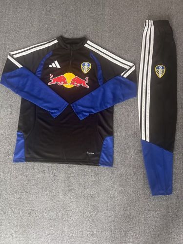 2026-2027 Leeds United Black Soccer Training Sweater Jacket Football Jacket and Pants