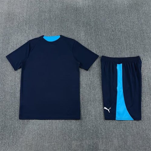 Adult Uniform 2026-2027 Marseille Dark Blue Soccer Training Jersey and Shorts Football Kits