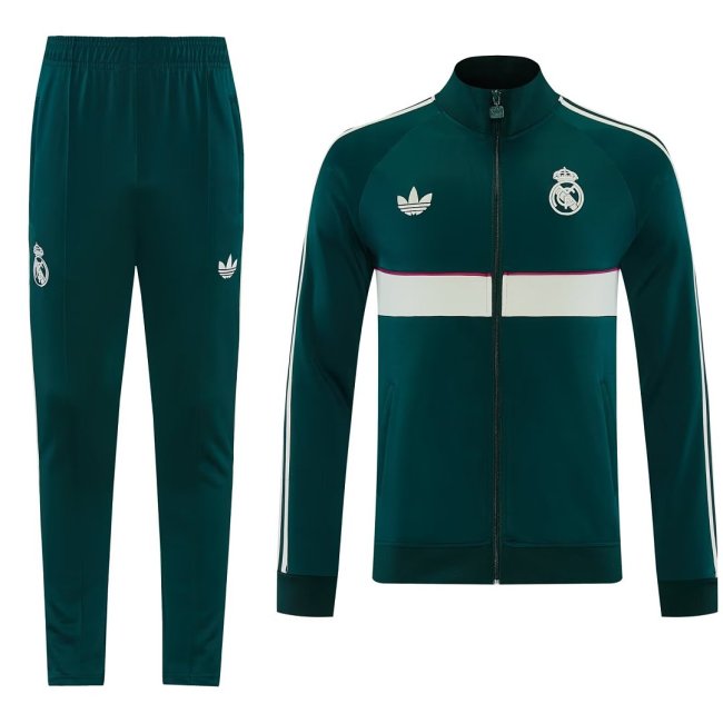 2026-2027 Real Madrid Green Soccer Windbreaker Jacket Football Jacket