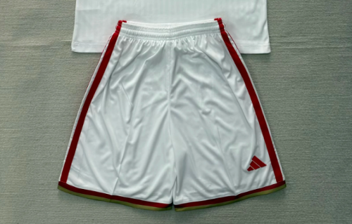 Fan Version 2026-2027 Sevilla Home Soccer Shorts Football Shorts