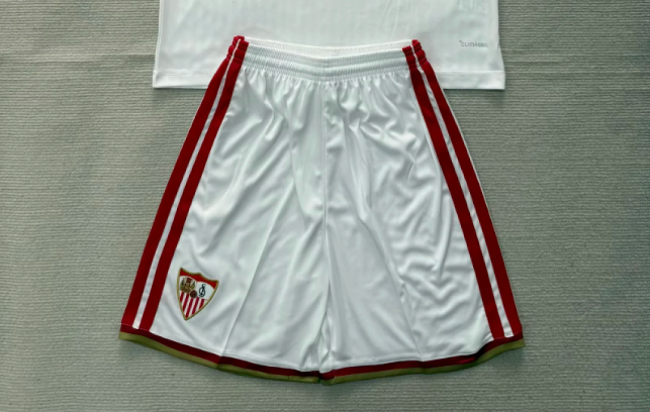 Fan Version 2026-2027 Sevilla Home Soccer Shorts Football Shorts