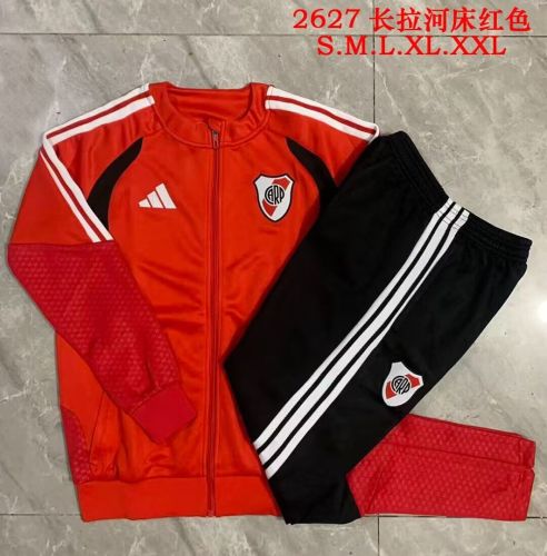 2026-2027 River Plate Red/Black Soccer Windbreaker Jacket Football Jacket