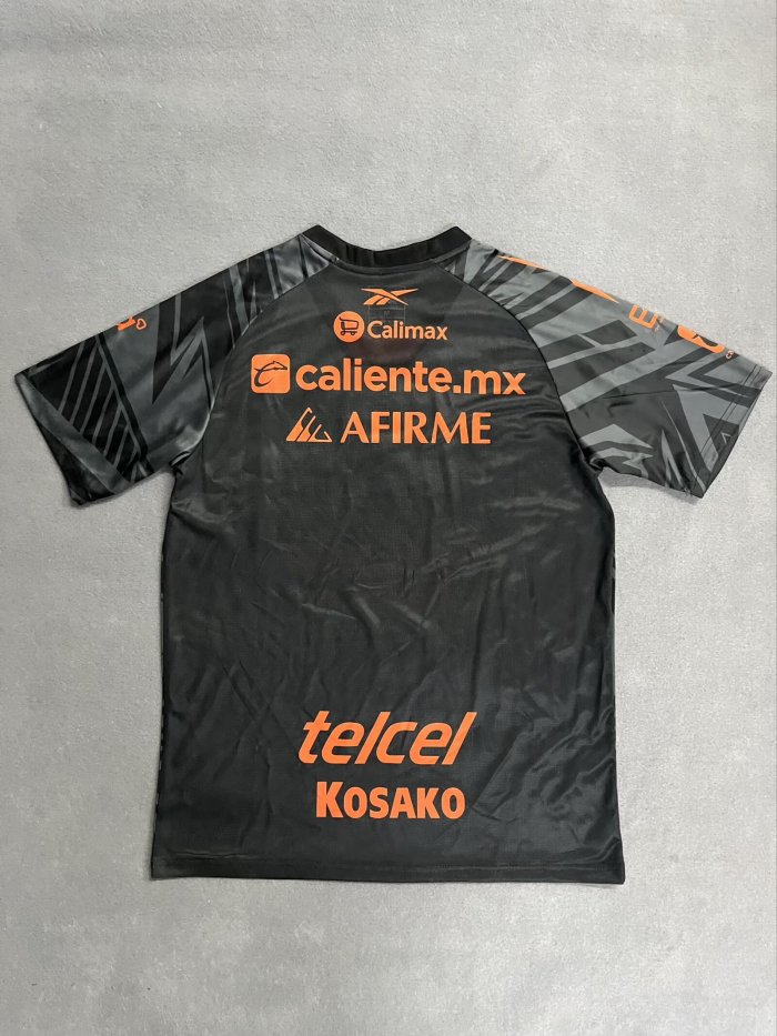 Fan Version 2026-2027 Xolos de Tijuana Third Away Black/Grey Soccer Jersey Football Shirt