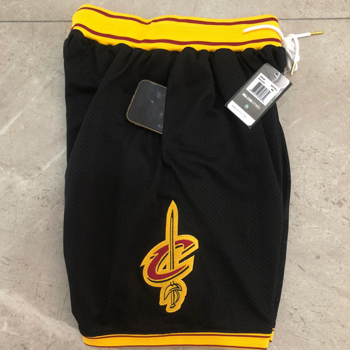 with Pocket Cleveland Cavaliers Black Basketball Shorts NBA Shorts