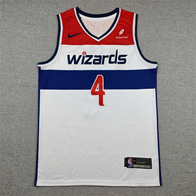 Washington Wizards 4 DYBANTSA White NBA Jersey Basketball Shirt