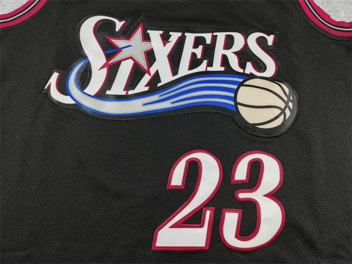 Philadelphia 76ers 23 JAMES Black NBA Jersey Basketball Shirt