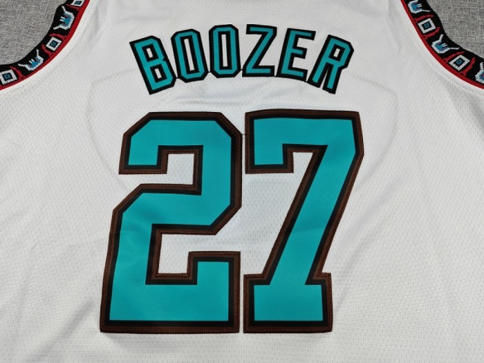 Memphis Grizzlies 27 BOOZER White/Green NBA Jersey Basketball Shirt