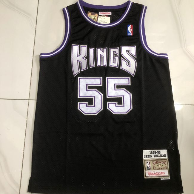 Mitchell&Ness 1998-99 Sacramento Kings 55 WILLIAMS Black NBA Jersey Basketball Shirt