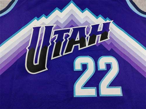 Utah Jazz 22 PETERSON Purple NBA Jersey Basketball Shirt
