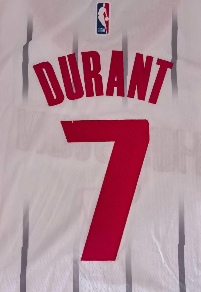 Houston Rockets DURANT 7 White Basketball Shirt NBA Jersey