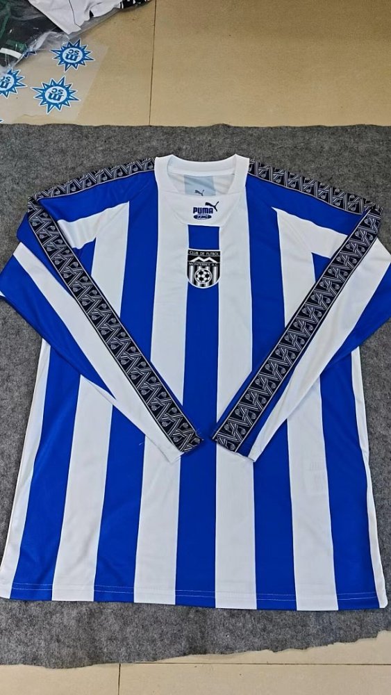 Long Sleeve 2026-2027 Monterrey Blue/White Special Edition Soccer Jersey Menterrey Football Shirt